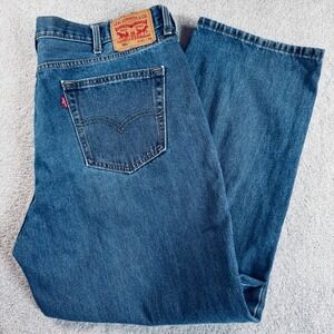 Levis 550 Relaxed Fit Tapered Leg Mens‎ Jeans 42x30 (Actual 41x29) Med Wash Blue